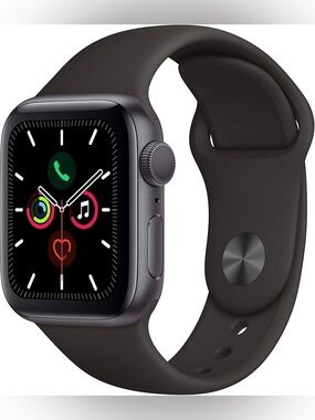 Apple Watch Series 5 - Space Gray Aluminum with Black Sport Band
